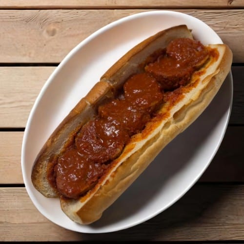Meatball Hero with Sauce 12".