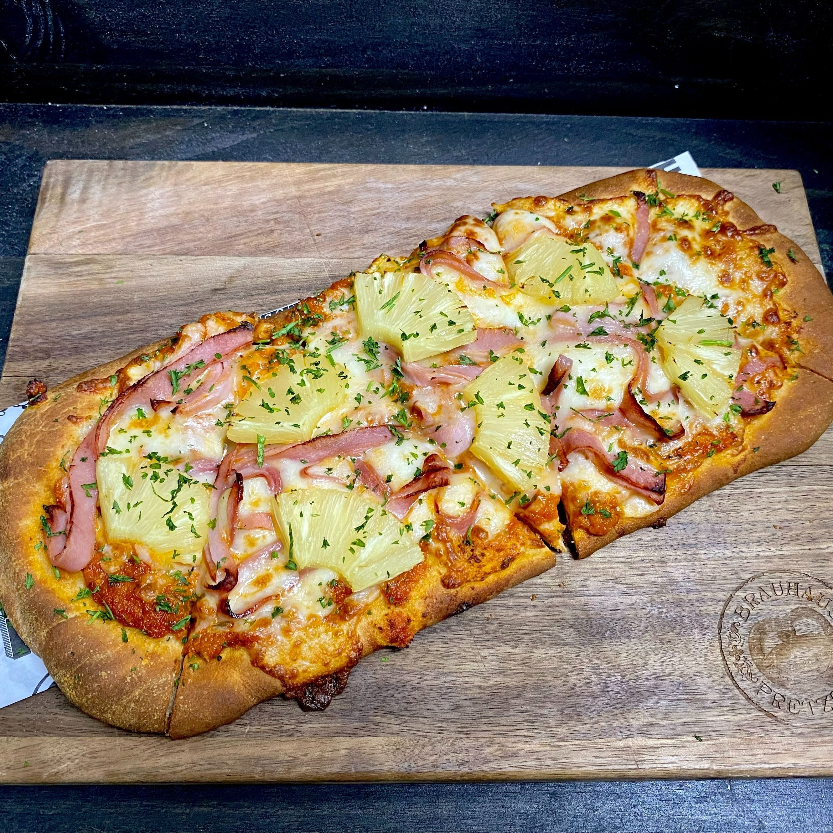 Hawaiian Neapolitan pizza.