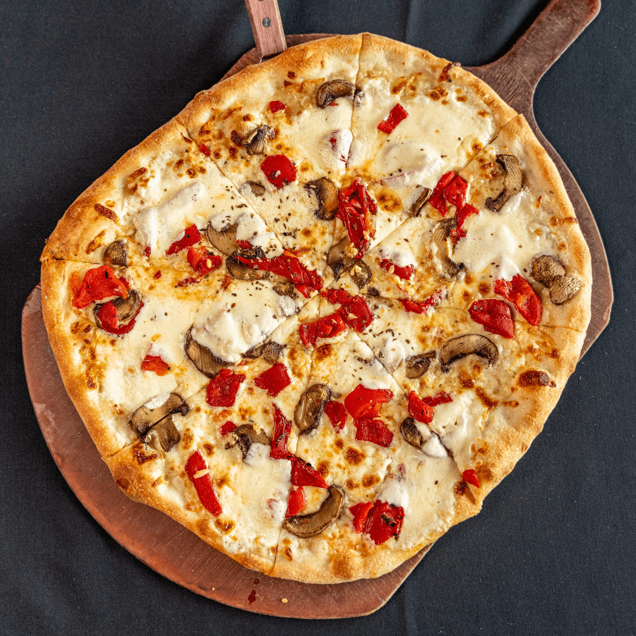 Portobello & Pimientos.