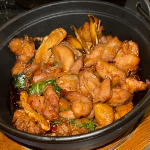 Three Cup Tofu or Chicken.