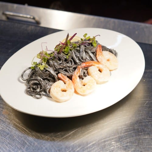 Linguini with Shrimp.