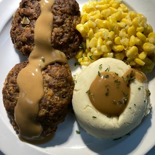 2 Salisbury Steak Platter.