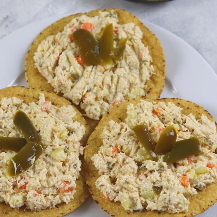 Marissa’s Mexican Chicken Salad Tostadas.