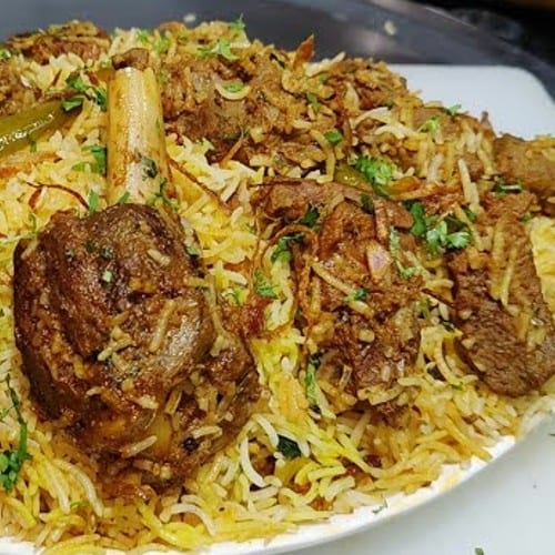 Goat Fry Biryani.