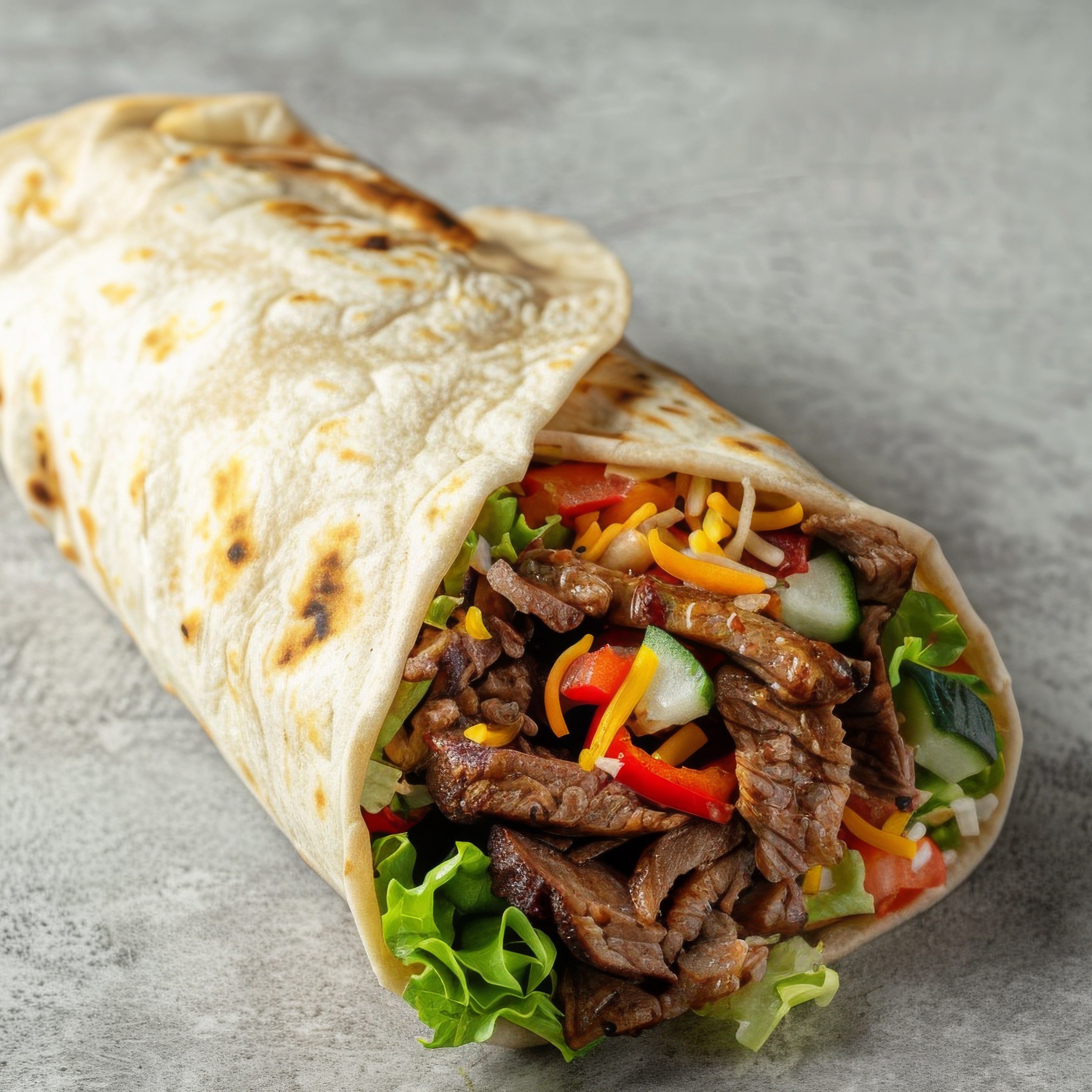 Steak Healthy Wrap.