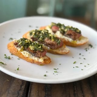 Chimichurri Steak Crostini