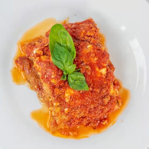 Eggplant Parmigiana.