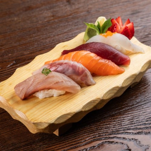 Triple Fish Sushi Platter.