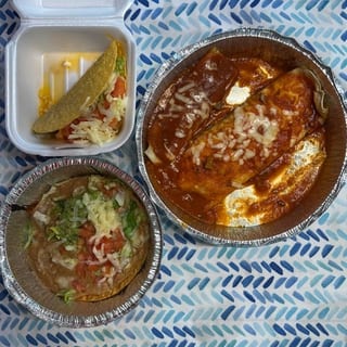 K. One Burrito, One Chalupa, One Beef Taco & One Enchilada