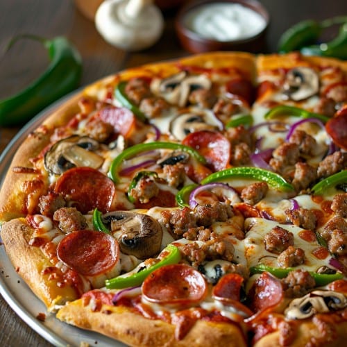 (Large 16") Deluxe Pizza.