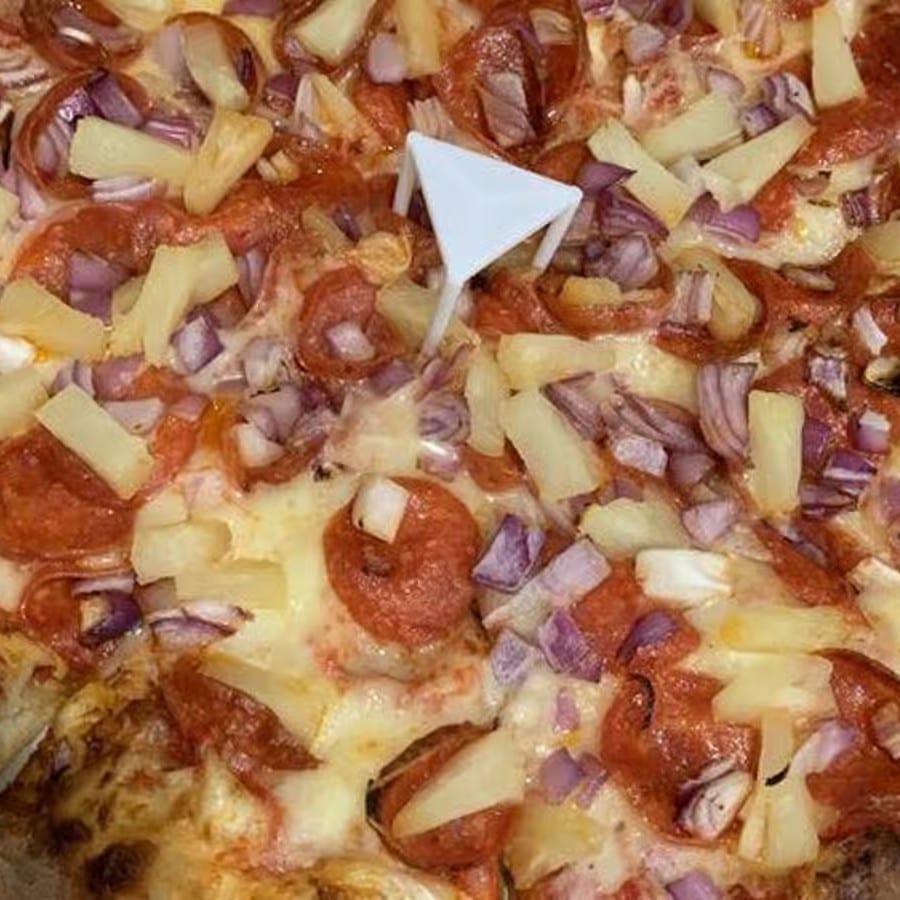 Champs Hawaiian Pizza.