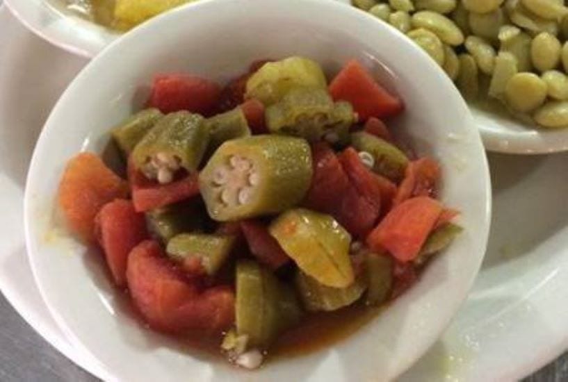 Okra & Tomatoes Side.