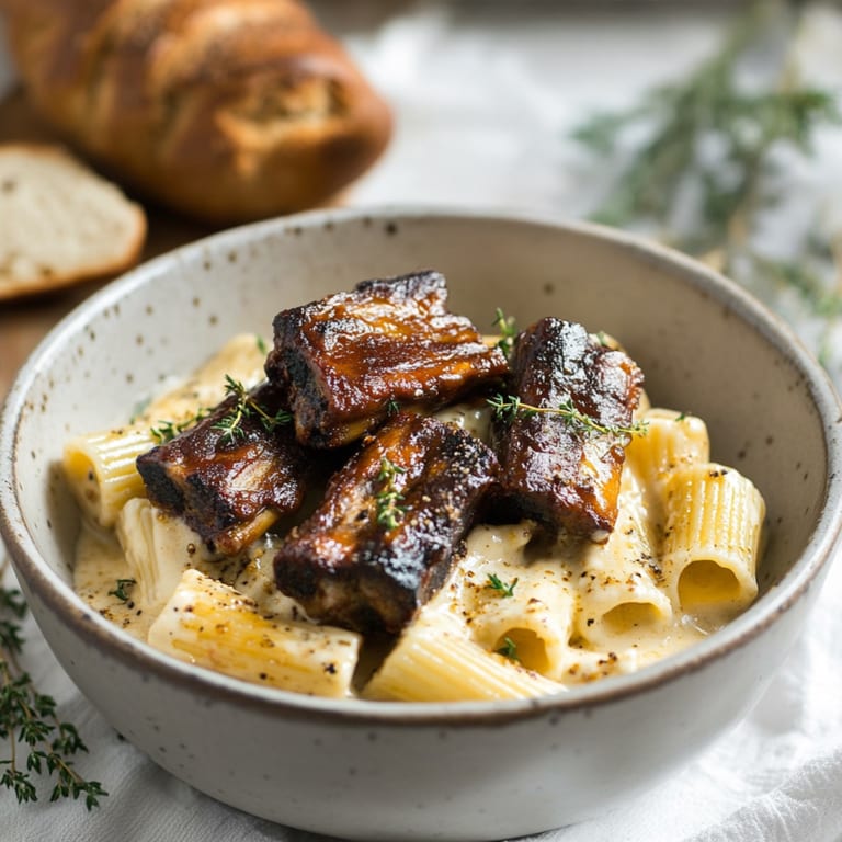 Gourmet Fusion Delight 🧀🍖🍝