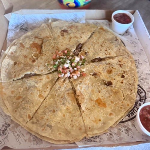 Double Trouble Quesadilla.
