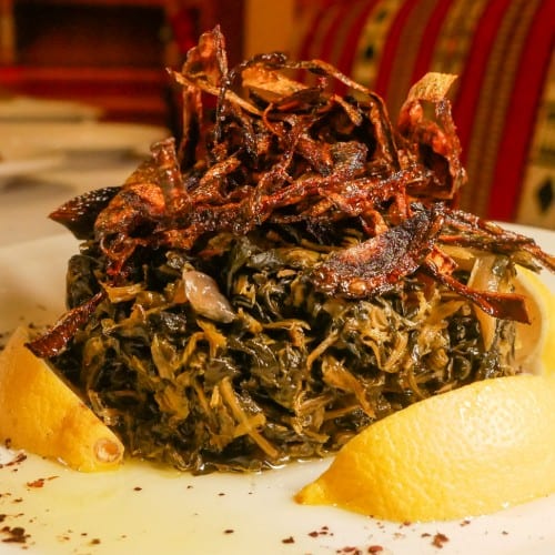 Caramelized Spinach.