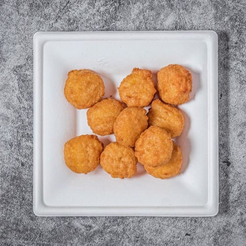 Sweet Corn Bites with Dip.