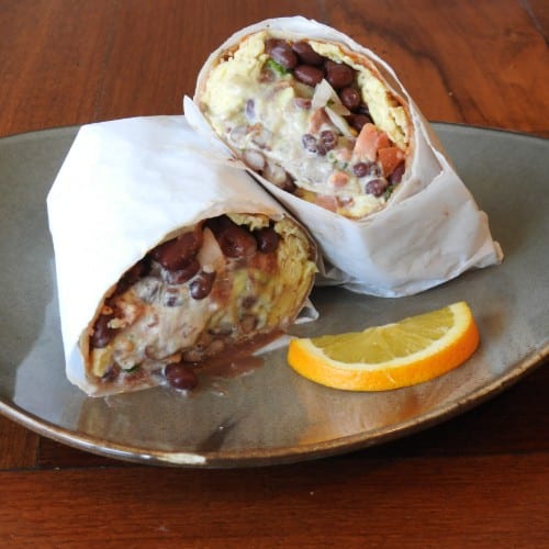 Beef Barbacoa Breakfast Burrito.