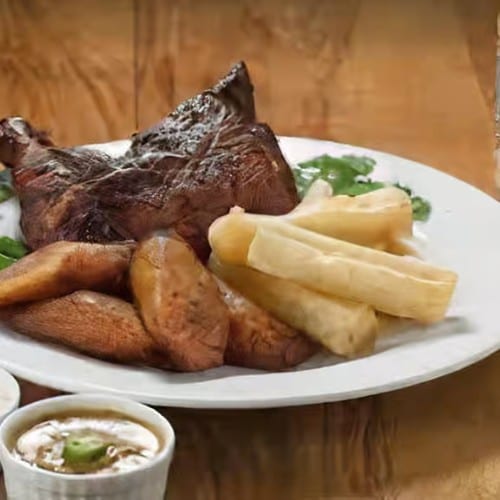 1/4 Chicken & 2 Reg Sides.