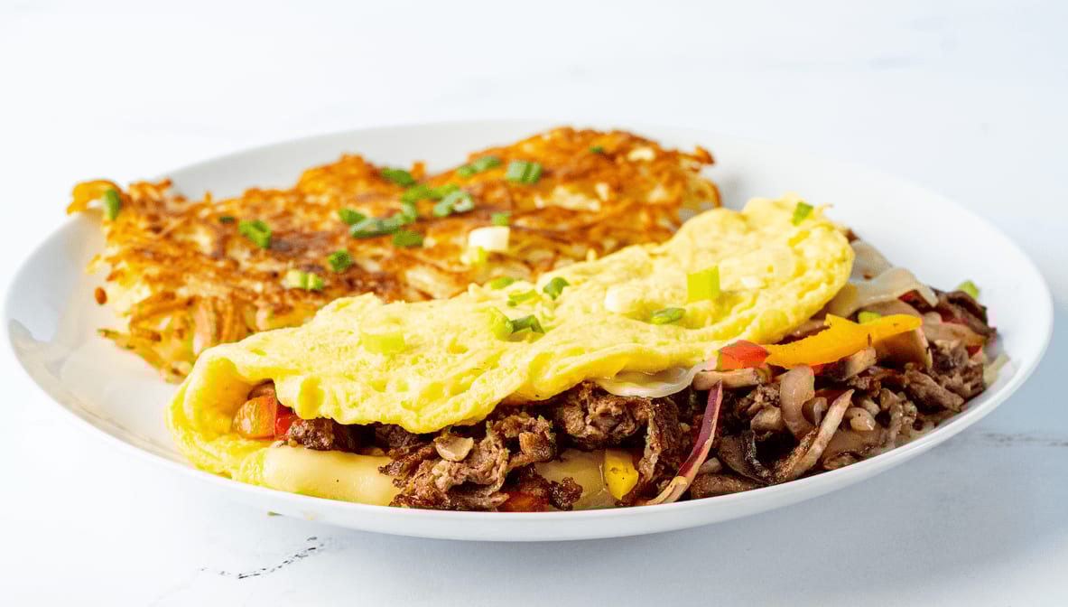 Philly Steak Omelette.