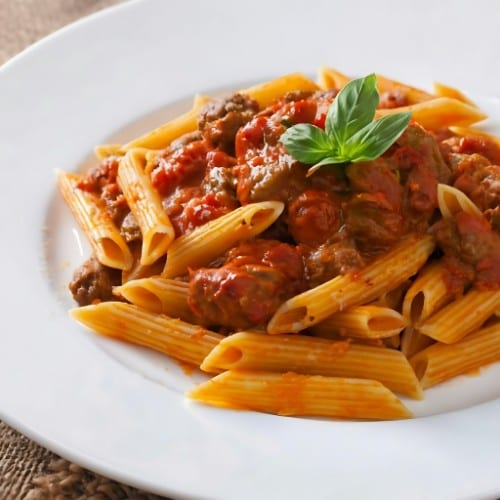 Meat Sauce Pasta.