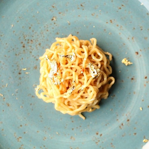 AN's Famous Garlic Noodles.