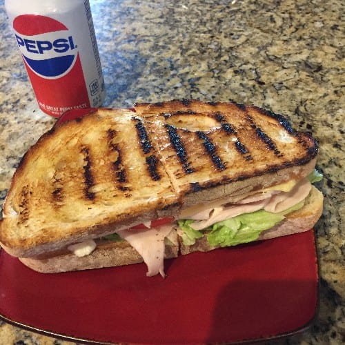 Turkey & Swiss Cheese Sub.