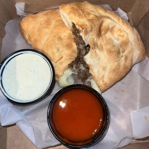 Meatball Parmesan Calzone.