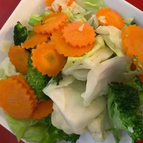Steamed Veggies.
