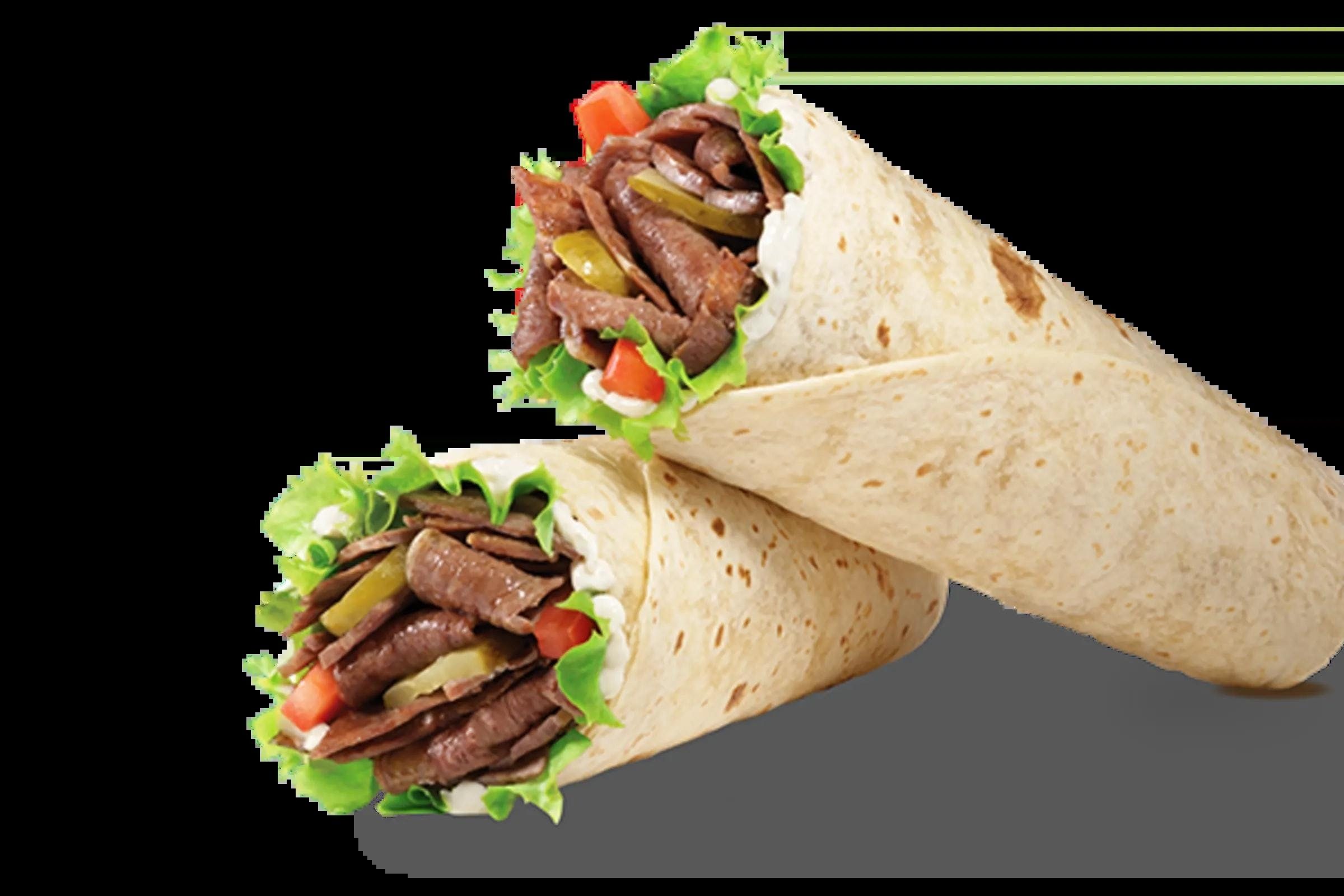 Beef Shawarma Wrap.