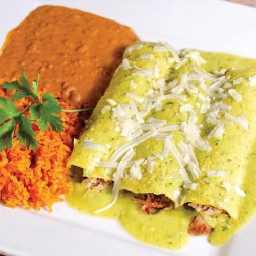 Enchiladas Verdes.