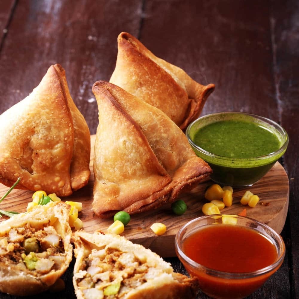 Vegetable Samosas.