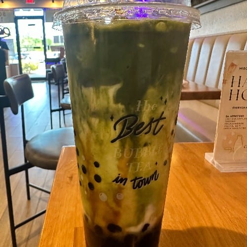 Matcha Green Mint  Latte.