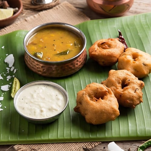 Vada  (Spicy donuts).