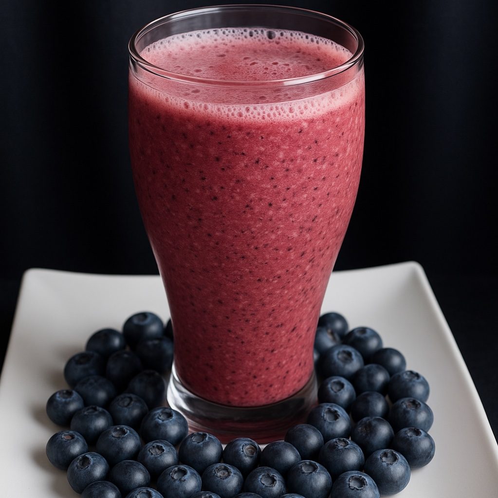 Blueberry Smoothie.