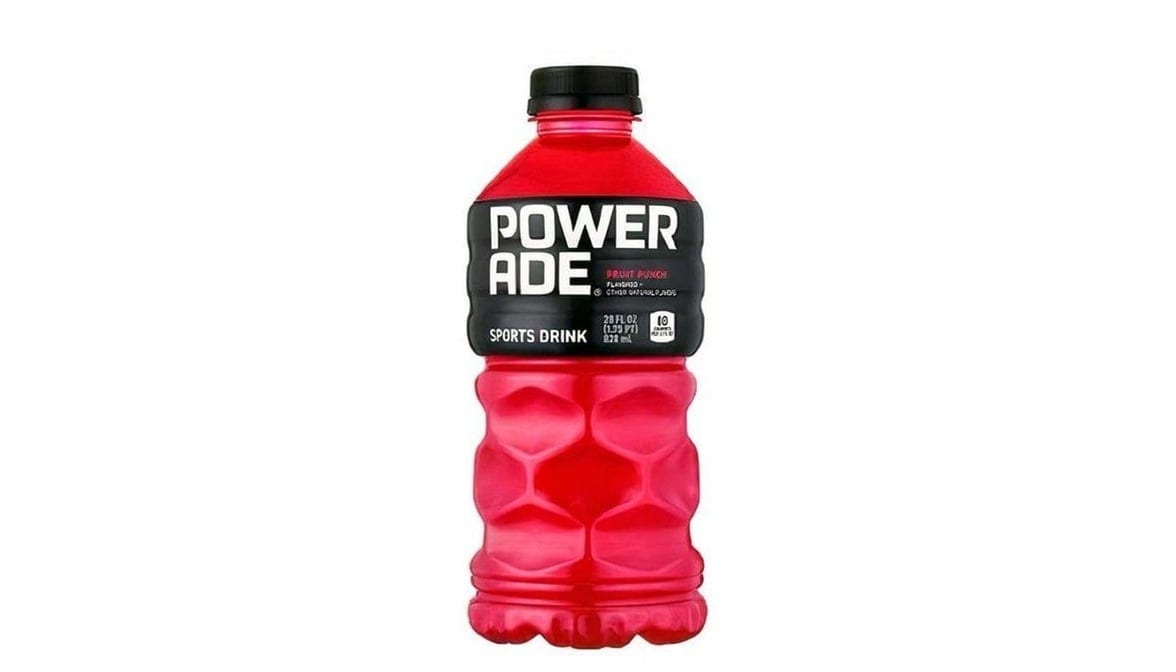 Powerade Fruit Punch.
