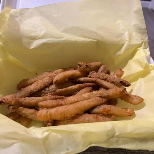 Large Spicy Fried Pickles.