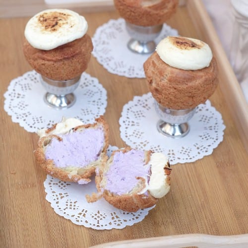 Taro Brûlée Cream Puff (焦糖芋泥烤布蕾泡芙).