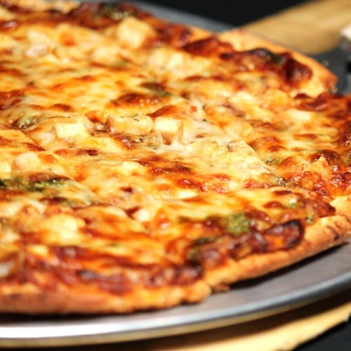 BBQ Chicken Pizza.