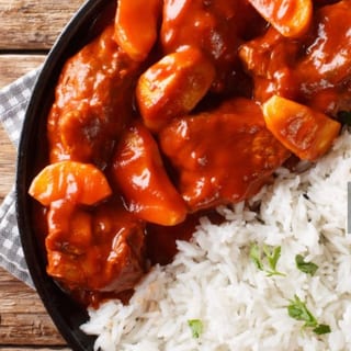 Beef Stew with Side Rice