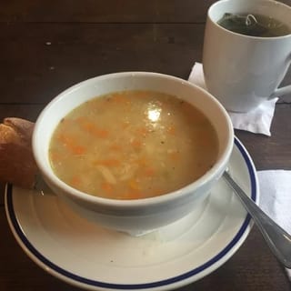 Lemon Chicken Orzo Soup