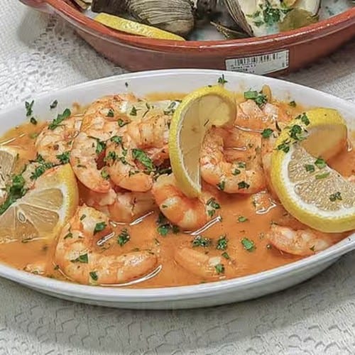 Shrimp in Garlic Sauce.