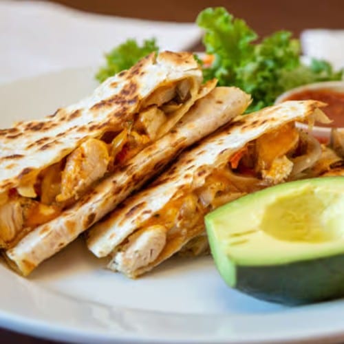 Chicken Quesadillas.