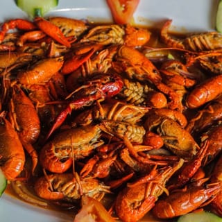 Charola De Langostinos Platter