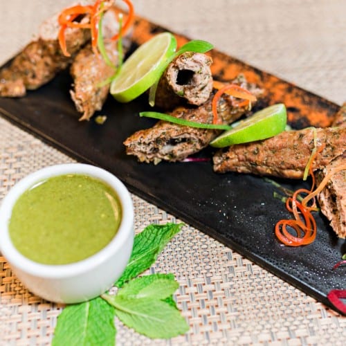Pudina Seekh Kabab.
