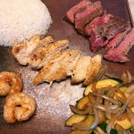 Sushark Hibachi Combo.