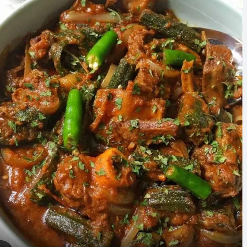 Bhindi Gosht.