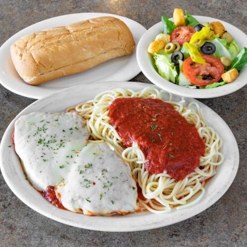 Chicken Cutlet Parmesan.