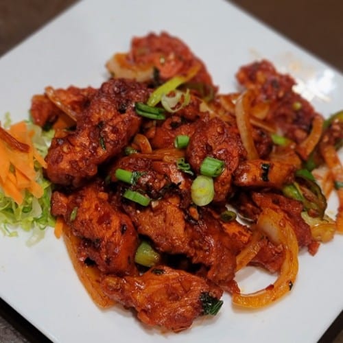 Pan Fried Chili Chicken Dry.