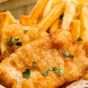 Fresh Fish & Chips.
