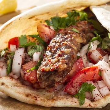 Kabob Sandwich.